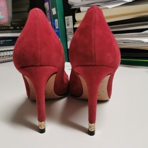 tory burch suede pump heels